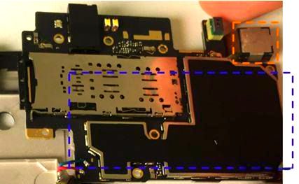 主板與導電泡棉、遮罩結構